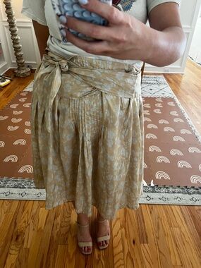 NWT Dries Van Noten Archive 100% Silk Pintuck Wrap Skirt - SZ 44